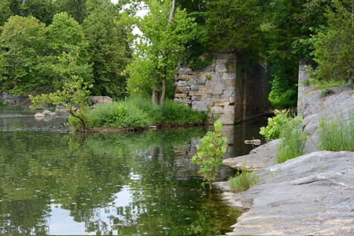 Remnants of Reid's Lock and Dam