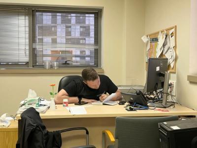 Student conducting research in Israel with the Department of Biology at VMI, a military college in Virginia