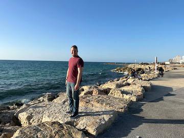 Student conducting research in Israel with the Department of Biology at VMI, a military college in Virginia