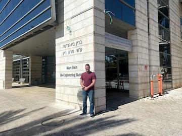 Student conducting research in Israel with the Department of Biology at VMI, a military college in Virginia