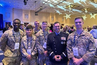 Cadets attend the Air, Space, and Cyber Conference 2025.