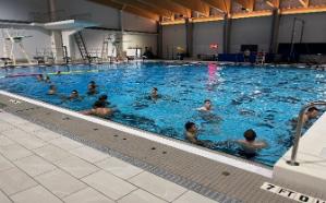 Air Force ROTC cadets training in VMI's aquatic facilities.