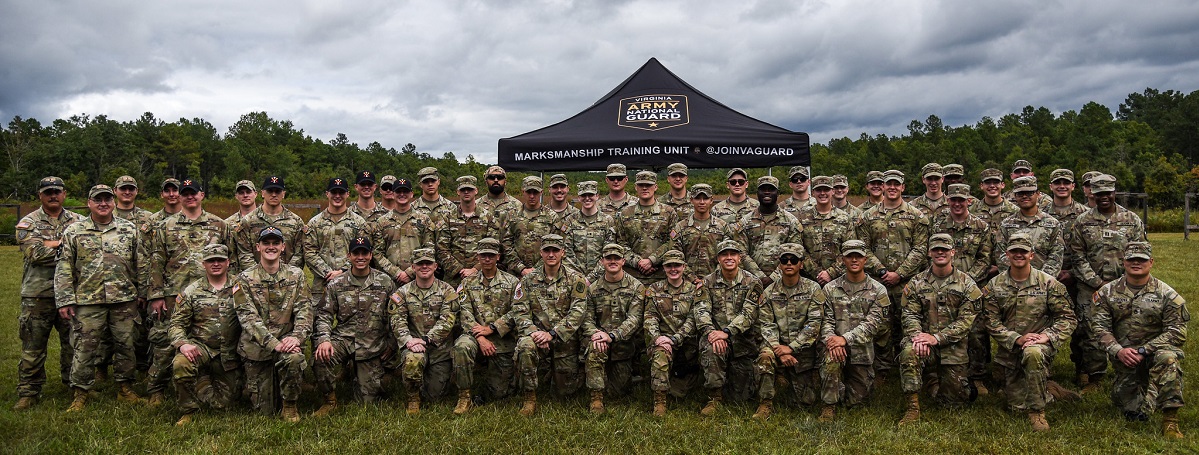 Army ROTC cadets from Virginia colleges and universities attend he 2023 College Clash Shoot Out competition hosted by the Virginia National Guard’s Marksmanship Training Unit.