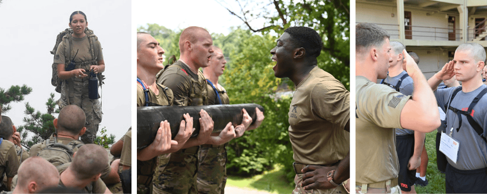 Cadet leaders address VMI freshmen - known as rats - during various trainings and activities where they begin to learn the systems that define VMI.