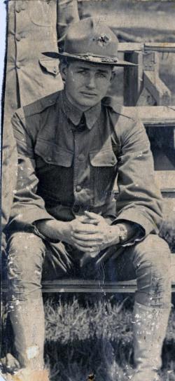 Thomas D. Amory (VMI 1916) during World War I. First Lieutenant, 26th Infantry (Regular), 1st Division, A.E.F.