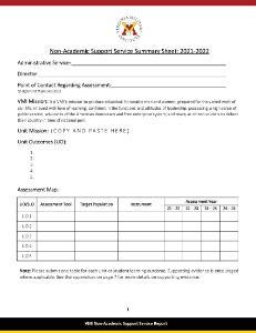 Accreditation Icon Non-Academic Support Service Report Template thumbnail 