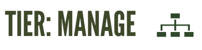 Tier: Manage