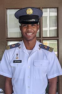 LeAndrew Jefferson '21 as First-Class Chaplain