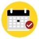 Decorative calendar icon