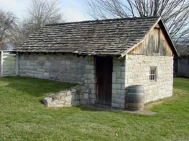 Bushong Homestead at New Market Battlefield - ice house exterior