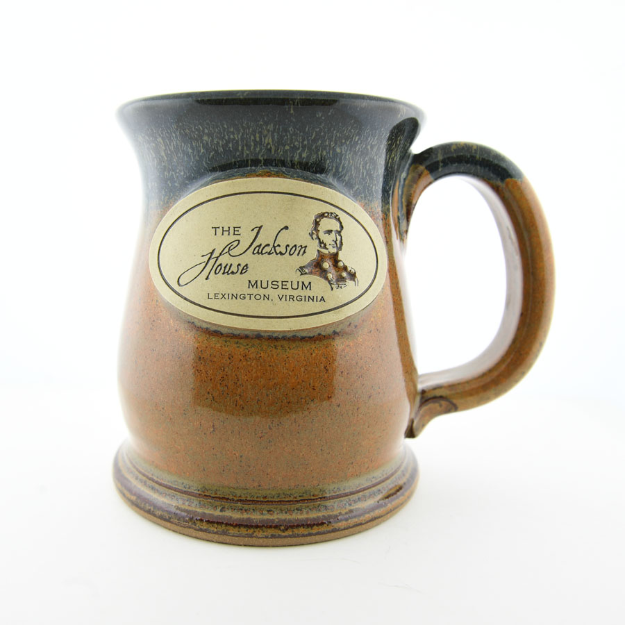 tall mug with museum logo