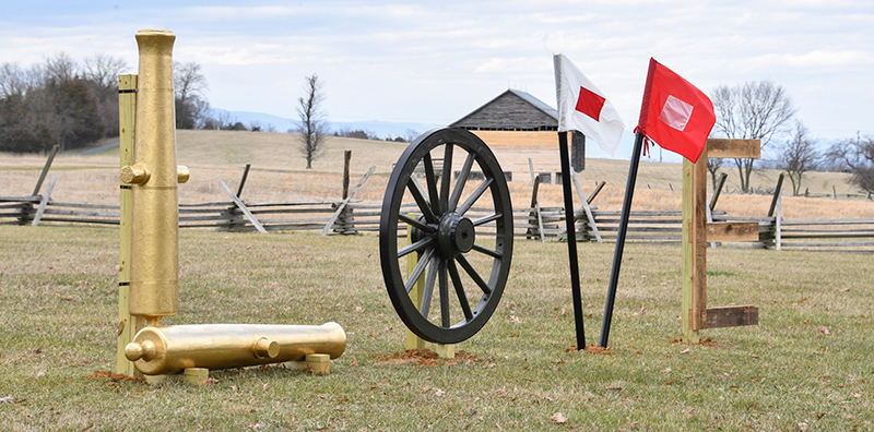 Photo of Civil War-themed LOVEwork located at the Virginia Museum of the Civil War and New Market Battlefield State Historical Park - description on page