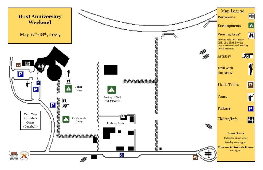 161st Battle of New Market Commemoration map