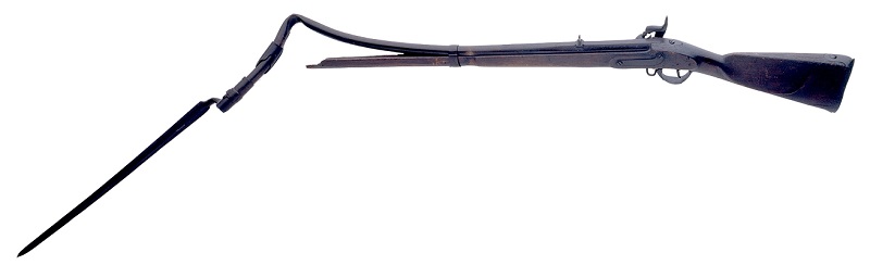 Photograph of bent rifle