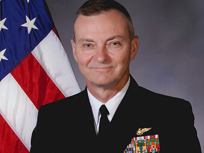 Rear Adm. Charles Smith in his Navy uniform