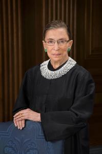 A portrait of Supreme Court Justice Ruth Bader Ginsburg