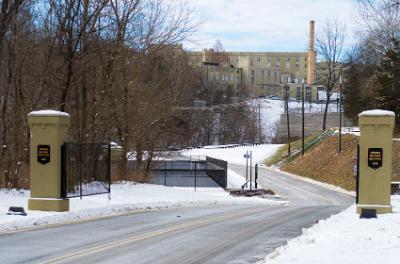 A view of the Jordan Point entrance to Virginia Military Institute