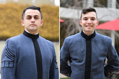 Portrait of Cadets Eric Munro '21 and Leon Thomas '22