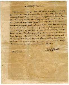 Letters, Thomas Jefferson to Claudius Crozet, 1821