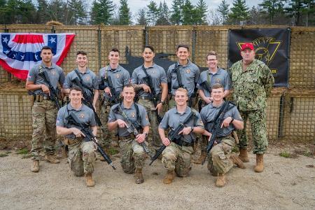 VMI Combat shooting team and coach