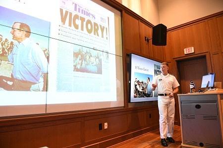 Michael M. Hoffmann ’22 presents his senior thesis on The Cultural Renaissance of the Post-Vietnam Army.