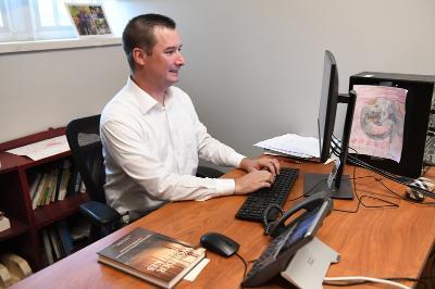 Lt. Col. Steven E. Knepper, associate professor in the department of English, rhetoric, and humanistic studies at VMI.-VMI Photo by Marianne Hause.