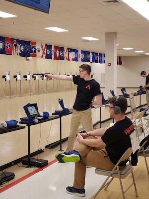 Cadets from the Virginia Military Institute Club Pistol Team attended the Scholastic Action Shooting Program Intercollegiate Pistol Nationals.