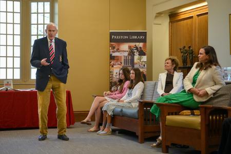 13th superintendent of Virginia Military Institute, Lt. Gen. Josiah Bunting III ’63, donates in the Marine Corps, to his time at VMI, then through his life up until 2020 to VMI archives.