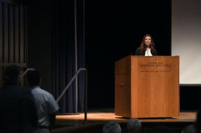 Speaker at VMI during CLE series