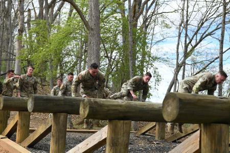 Students part of Ranger Challenge at VMI, a military college in Virginia
