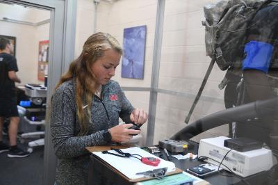 Student performing research at Virginia Military Institute, a military college in Virginia