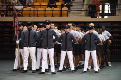Cadets at VMI, a military college in Lexington, during Matriculation.