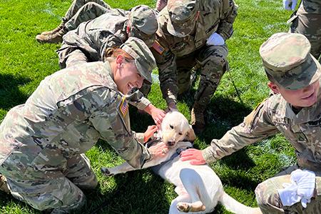 CAVU enjoys attention from cadets at VMI.