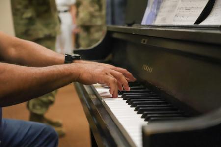 Cadets at VMI participating in the Glee Club