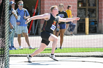 Andrew Granger '24 is a thrower on Virginia Military Institute's Track and Field Team