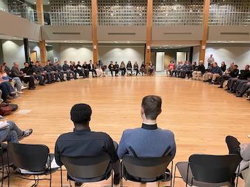 VMI debate at the Center for Leadership and Ethics and in partnership with the Building BRIDGES club.