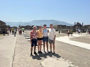 Students at VMI during a summer 2023 study abroad engineering program in Rome.