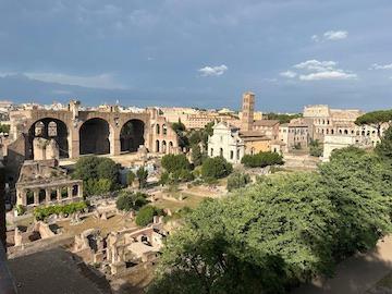 Students at VMI during a summer 2023 study abroad engineering program in Rome.