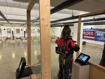 Katie Grochalski, part of the VMI Rifle team.