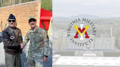 Commander AFROTC Southeast Region Visits VMI