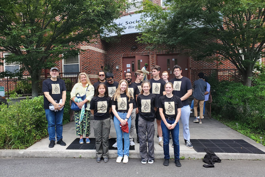 VMI Instructors and students of “Exploring the Madina” visit a mosque in Charlottesville for an academic perspective.