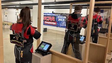 Christopher Hicks, part of VMI's Rifle team