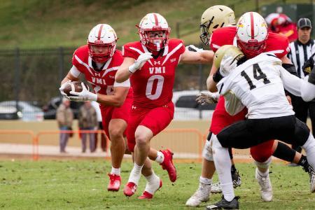 VMI Keydet Football player Grant Swinehart at Foster Stadium