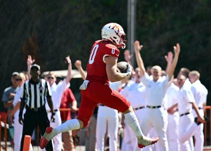 VMI Keydet Football player Grant Swinehart at Foster Stadium