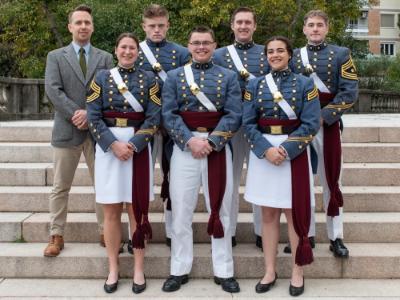 Six VMI cadets traveled to Italy to participate in a  Law of Armed Conflict Competition.