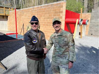 Commander AFROTC Southeast Region Visits VMI