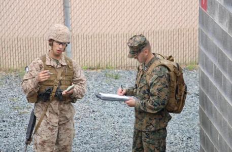 Sebastian Ramirez '24, part of Marine Company as the Midshipman Company Gunnery Sergeant and physical training instructor.