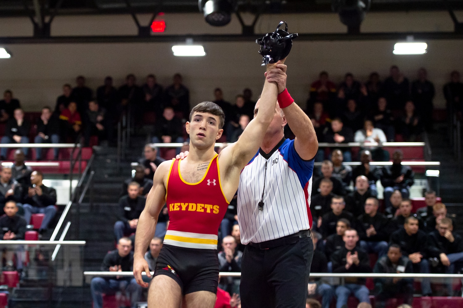 Dyson Dunham, a wrestler, talks about his responsibilities with everything as a cadet and cadet-athlete.