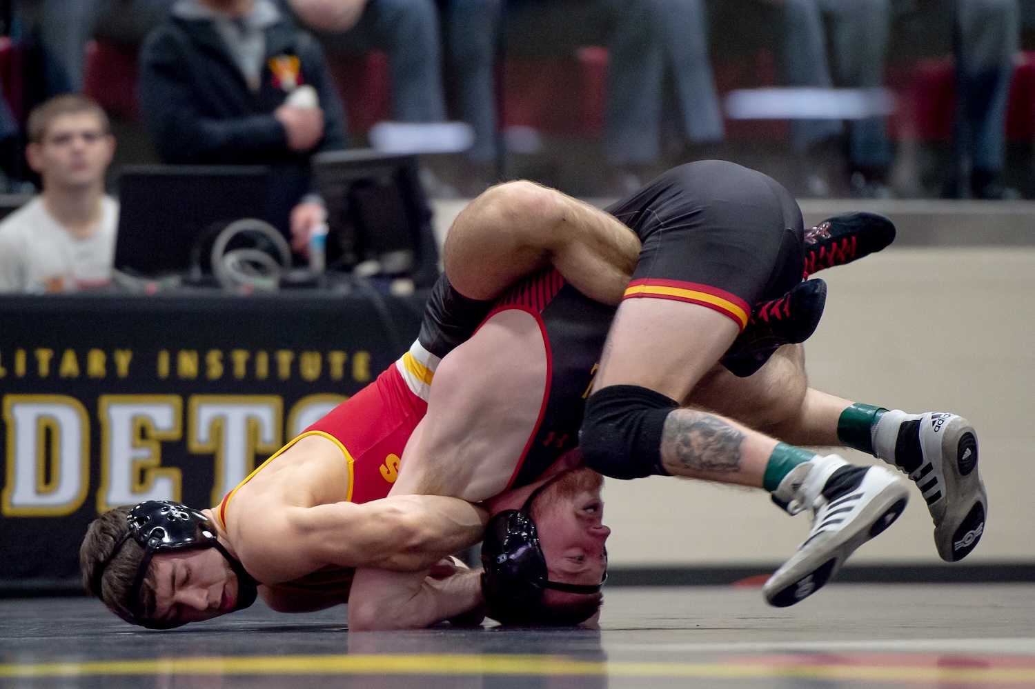 Dyson Dunham, a wrestler, talks about his responsibilities with everything as a cadet and cadet-athlete.