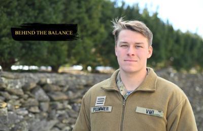 Caden Plummer, a pitcher, talks about his responsibilities with everything as a cadet and cadet-athlete.